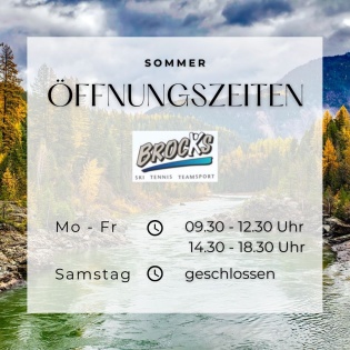 Ab sofort gelten unsere Sommeröffnungszeiten!