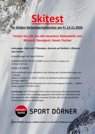 Skitest in Sölden