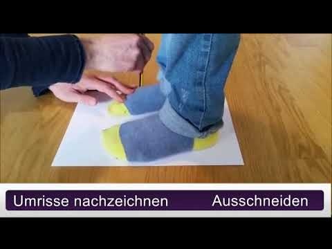 Ermittlung der Schuhgröße bei Kindern