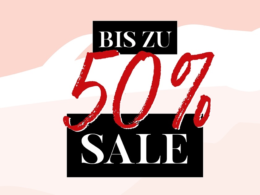 Sale bis zu 50 Prozent (Pop-up)