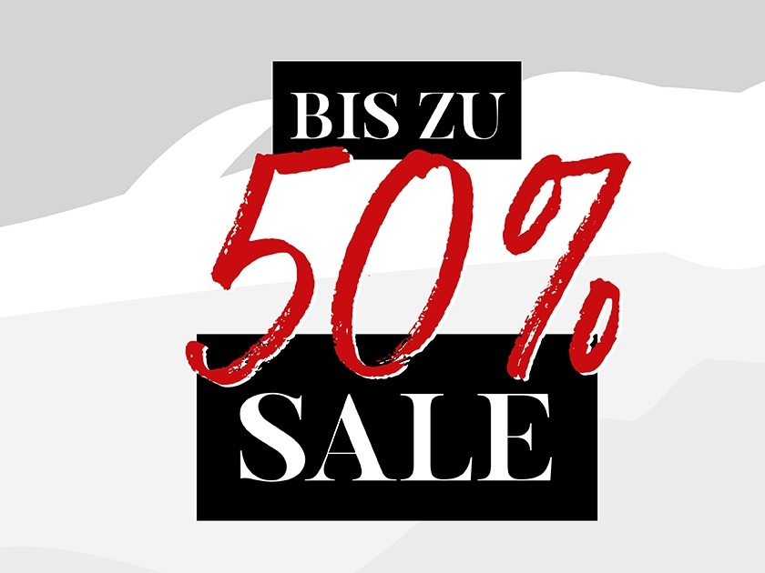 Sale bis zu 50 Prozent (Pop-up)