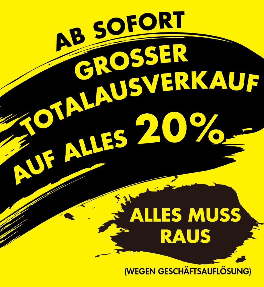 TOTALAUSVERKAUF STUDHALTER UND BORNER