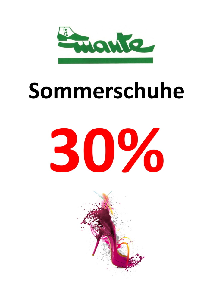 Sommerschuhe 30%