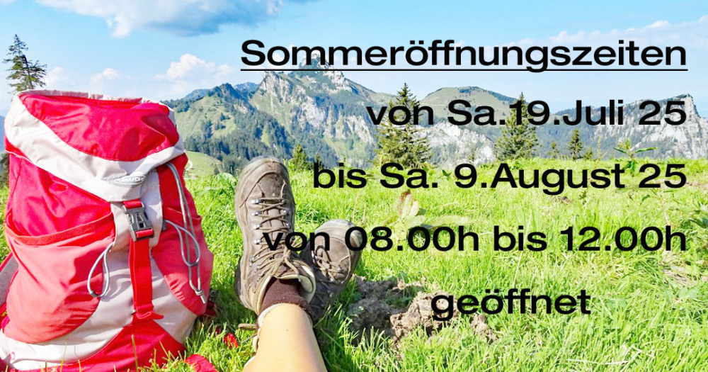Spez. Öffnungszeiten Sommer