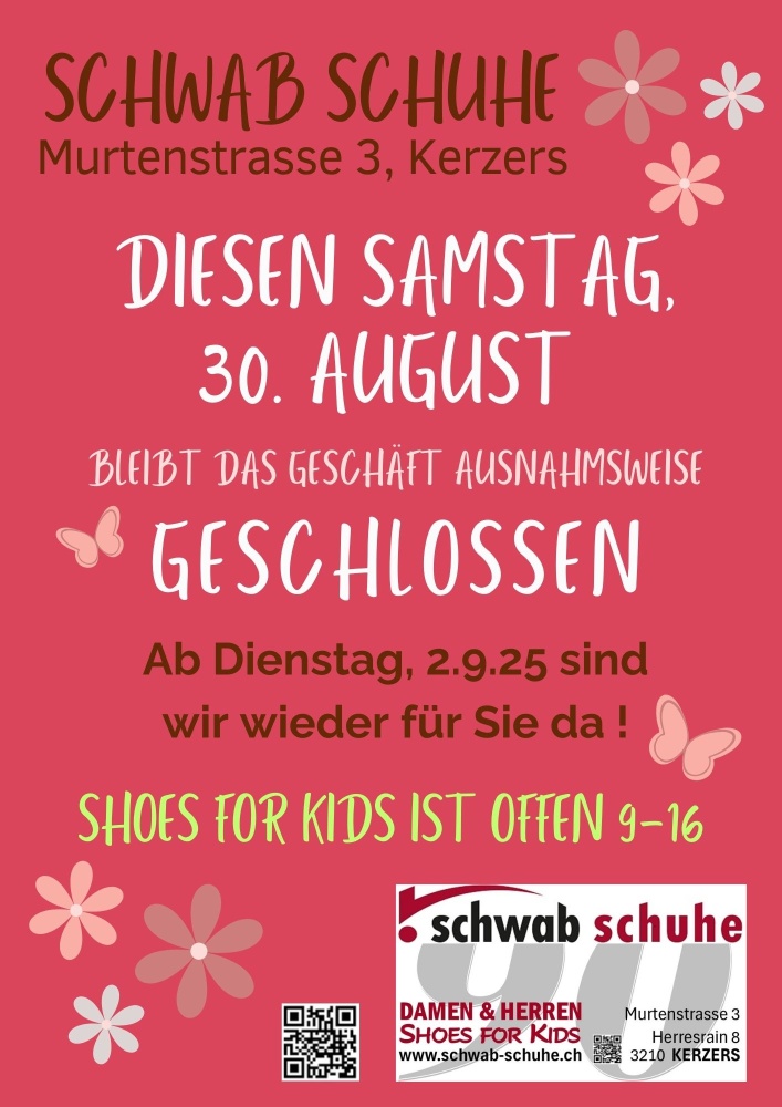 Ausnahmsweise geschlossen
