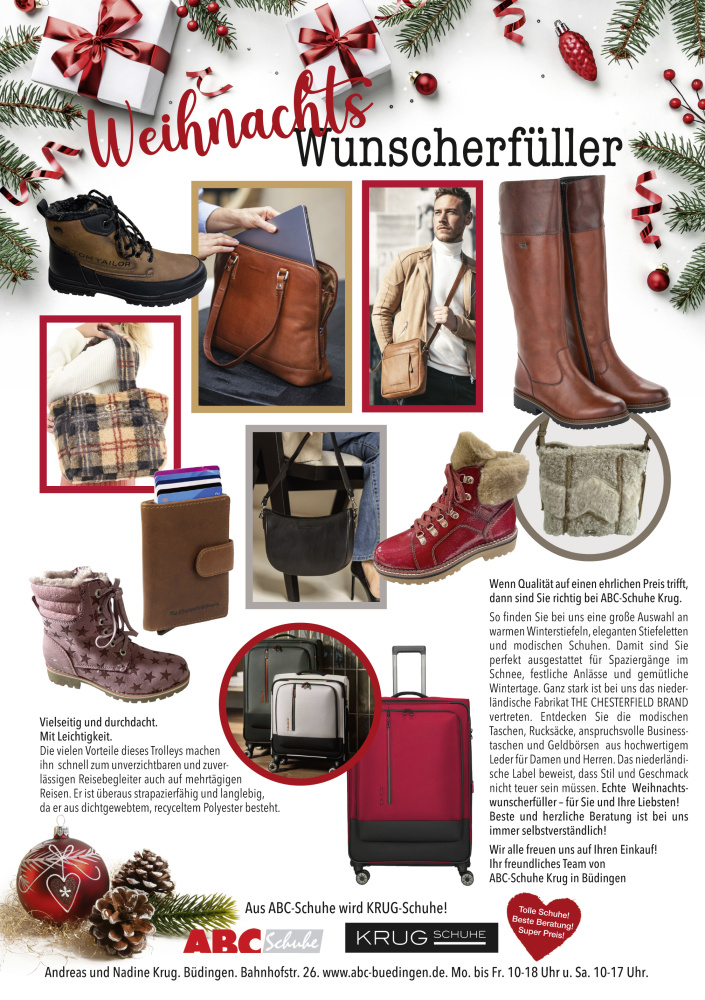 Unsere Angebote im Büdinger Stadtleben ! 