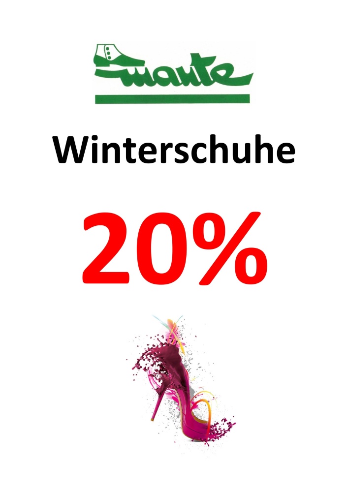 Winterschuhe 20% reduziert