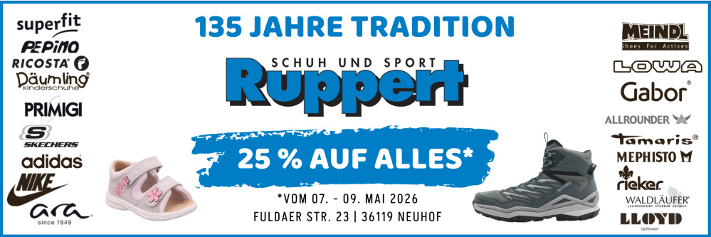 135 Jahre Tradition - 25% Rabatt