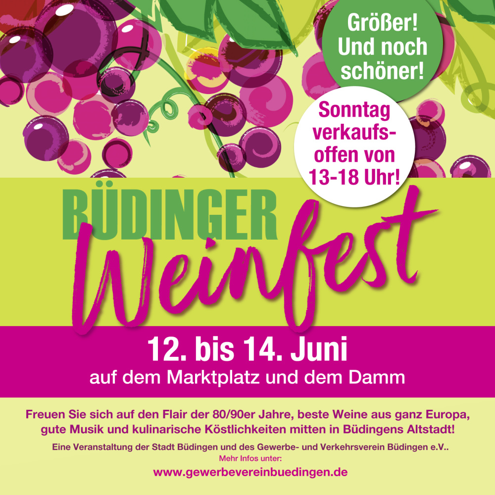 Weinfest mit  verkaufsoffenem Sonntag 