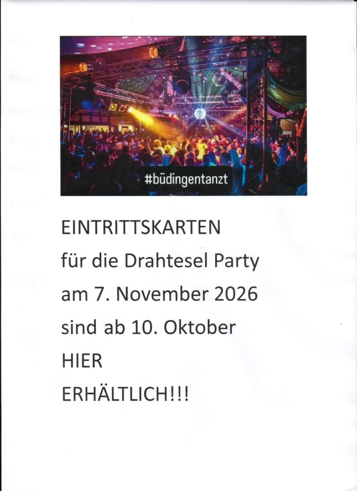 Eintrittkarten Drahtesel-Party 