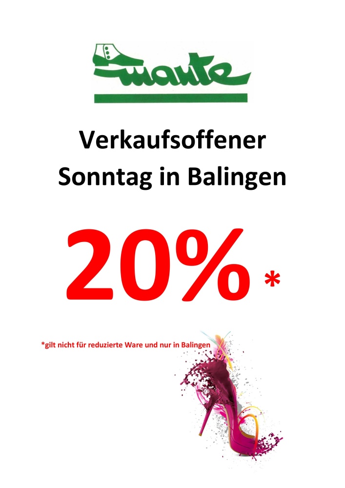 Verkaufsoffener Sonntag Balingen