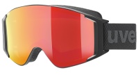 Uvex G.GL 3000 TO black mat/ mirror red-clear