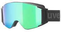 Uvex G.GL 3000 TO black mat/ mirror green-clear