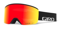 Giro Axis black wordmark vivid ember/infrared