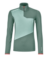 Ortovox Fleece Light Zip Neck W arctic grey