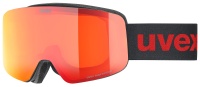 Uvex pwdr FM black matt dl/red-clear