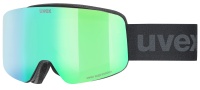 Uvex pwdr FM black matt dl/green-clear