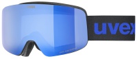 Uvex pwdr FM black matt dl/blue-clear