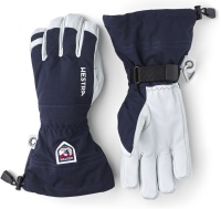 Hestra Army Leather Heli Ski 5 finger navy