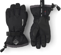 Hestra Czone Gauntlet Jr 5 finger black-graphite