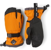 Hestra Czone Gauntlet Jr 3 finger orange-graphite