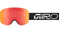 Giro Contour wordmark black/white vivid ember/infrared