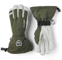 Hestra Army Leather Heli Ski 5 finger olive