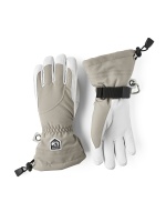 Hestra Heli Ski Female 5 finger khaki/offwhite