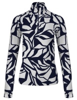 Kjus Women Motion Print Half-Zip navy/white
