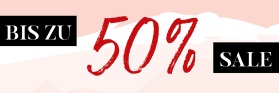 Sale bis zu 50 Prozent (Banner)