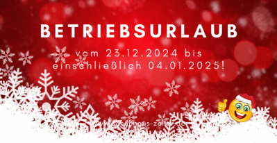 Wir machen Betriebsurlaub!
