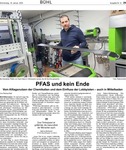 Bericht BNN über PFAS