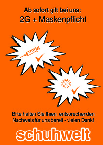 Schuhe Shoppen jetzt mit 2G - wir freuen uns auf Sie! 