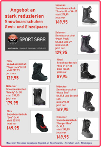 stark reduzierte Snowboardschuhe