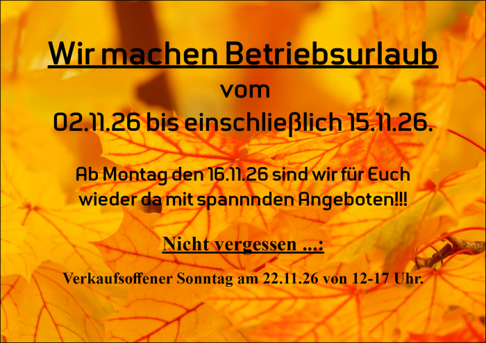 Betriebsurlaub