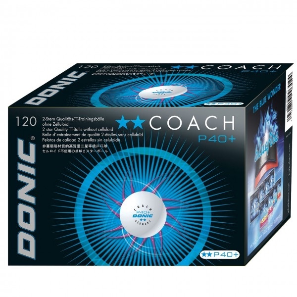 Donic Coach 40+xx 120 St. weiß+orange