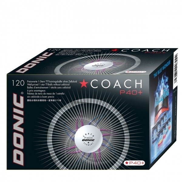 Donic Coach 40+ x 120 St. weiß