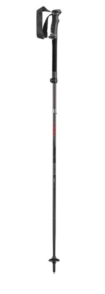 Leki LEGACY FX TA 110-130 CM SILVERGREY-BRIGHT RED-BLACK