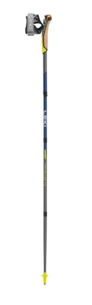 Leki TRAVELLER FX.ONE CARBON 105 – 135 CM silvergrey-midnightblue dark metallic-neonyellow