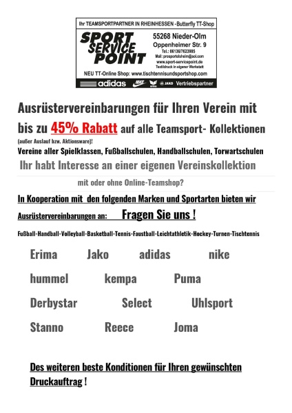  Ausrüstervereinbarungen für Ihren Verein
