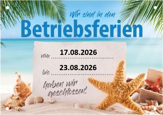 Betriebsferien