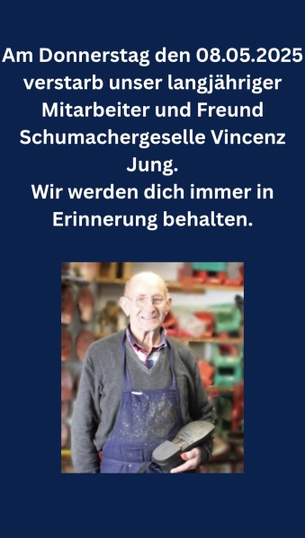Anzeige Vincenzo Jung 