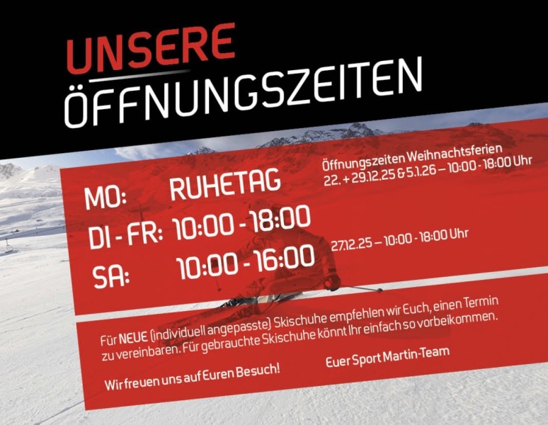 Öffnungszeiten Dezember