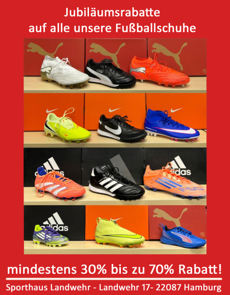 Jubiläumsaktion Fußballschuhe