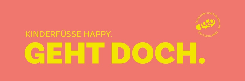 Kampagne GEHT DOCH. - Kinderfüsse happy - orange (Banner) 