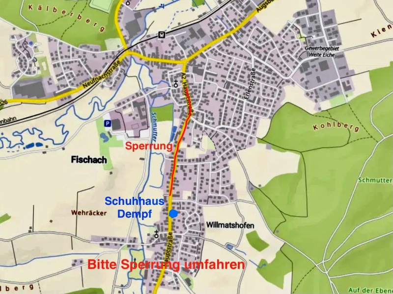 Straßensperrung