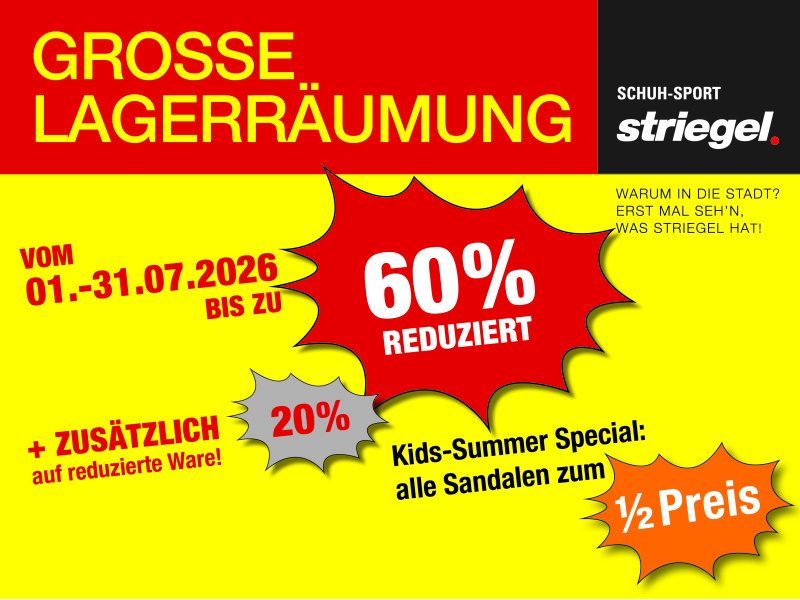 Grosse Lagerräumung