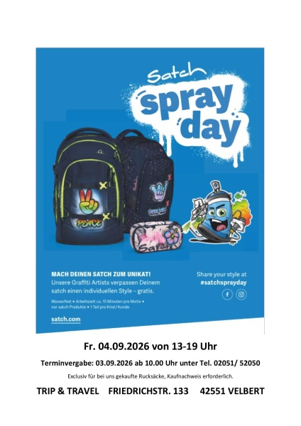 Pop Up Satch Sprayday 2026