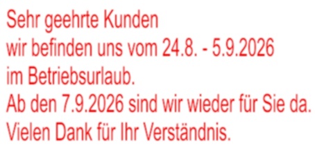 Betriebsurlaub 