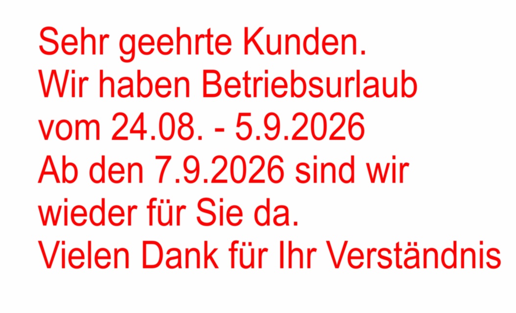 Betriebsurlaub 